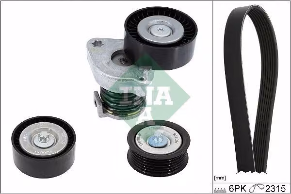 Set di cinghie trapezoidali raccolte