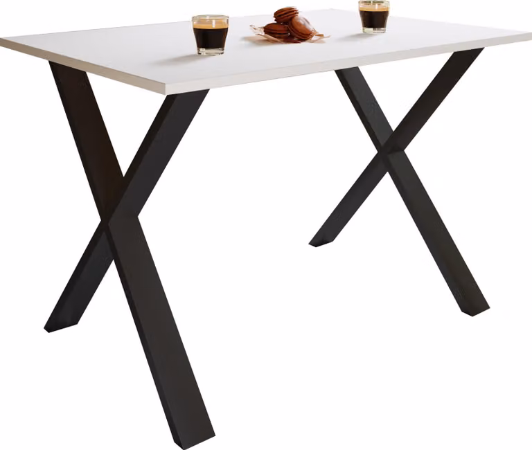 Tavolo da pranzo in legno Premium | H. 76 x W. 110 x D. 80 cm | Tavolo da cucina Tavolo da pranzo Xona X