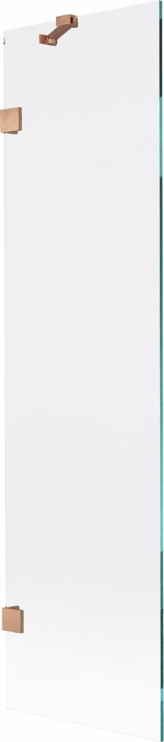 Mexen Lunar paravento vasca da bagno a 1 anta 50 x 150 cm, trasparente, rame spazzolato - 897-050-000-65-00