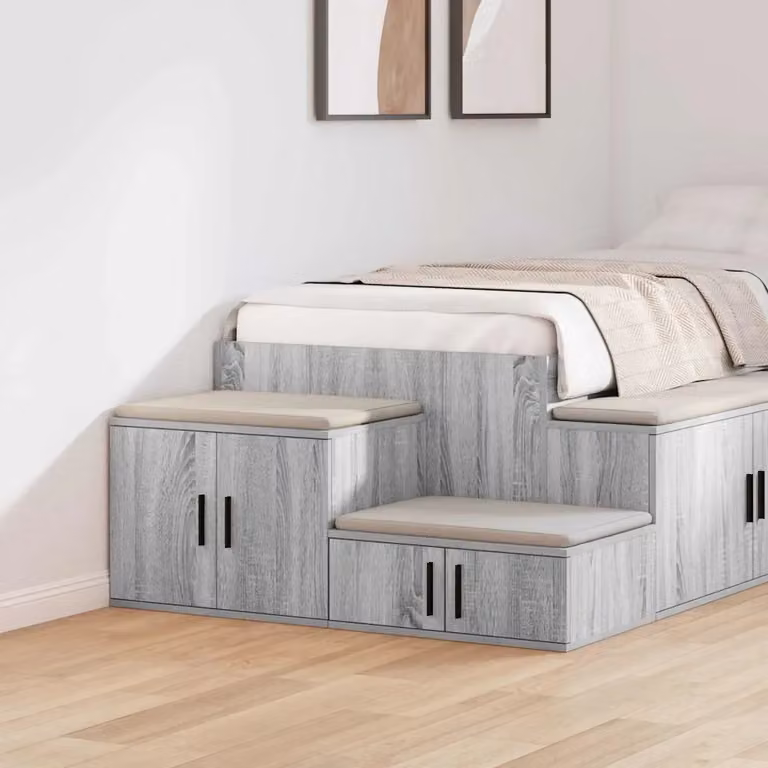 Armadio 2 ante DESIGN IN Grigio Sonoma in legno multistrato, L: 127 cm, P: 41 cm, H: 40 cm