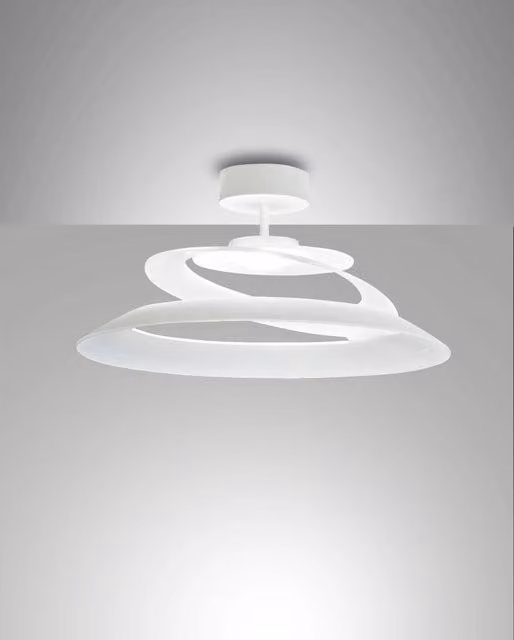 Aragon Plafoniera a LED Integrato 18W 1760lm 3000K Bianco - Struttura in Metallo e Vetro - Design Elegante e Dimmerabile a Taglio di Fase