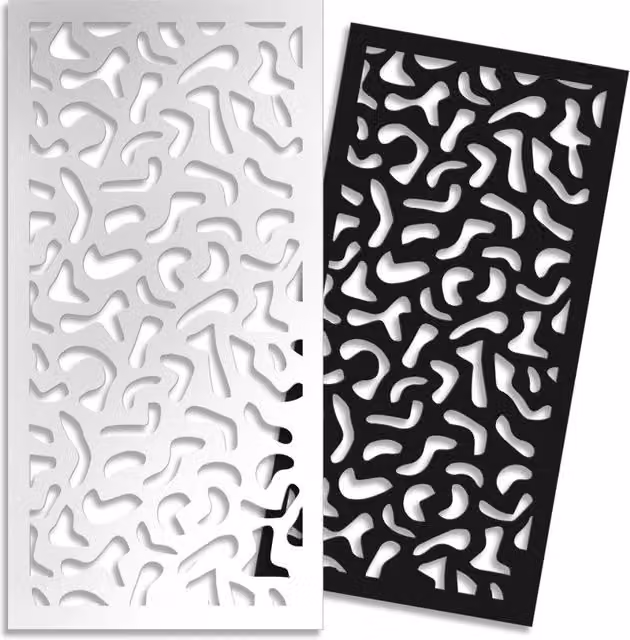 Signorbit Pannello in PVC traforato parasole bianco L: 98 cm, H: 198 cm, P: 10 cm