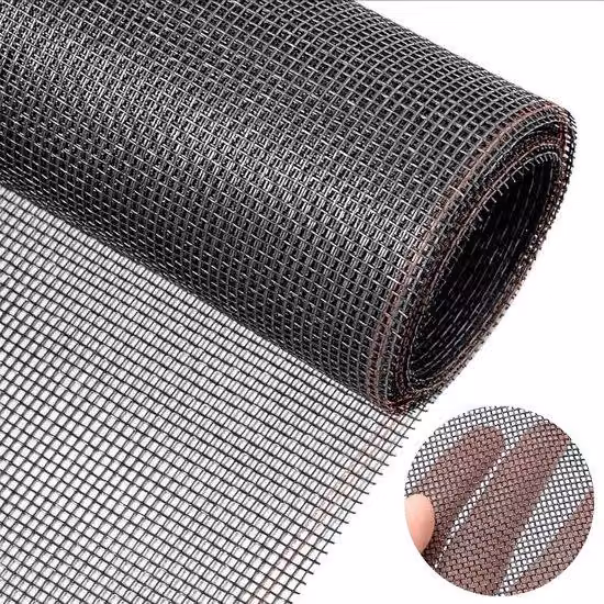 Zanzariera in fibra di vetro Unyqoos® 120 x 250 cm – nera, venduta al metro, rete universale per la protezione dagli insetti, adatta per finestre, lucernari e porte finestre