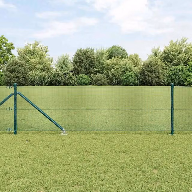 Recinzione in rete saldata con punte 50 x 0,8 m Verde Rete 3352111