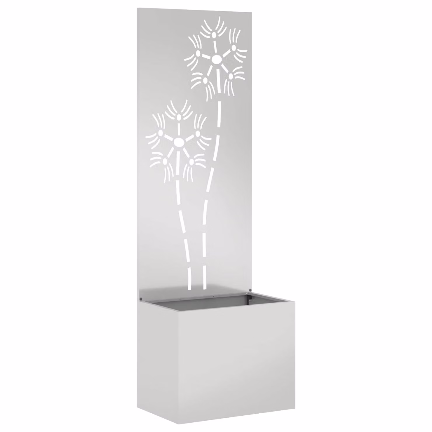 vidaXL Schermo per privacy in giardino Argento L: 50 cm, P: 32 cm, H: 150 cm