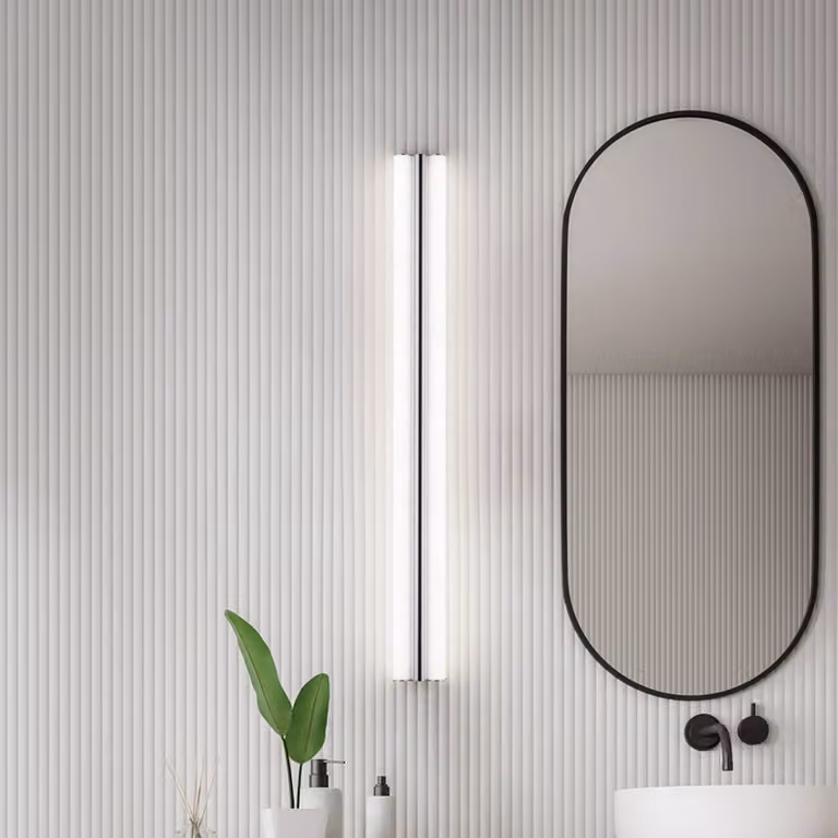 Helestra Applique da parete LOOM, Cromo / Argento, Bagno, Metallo, Applique