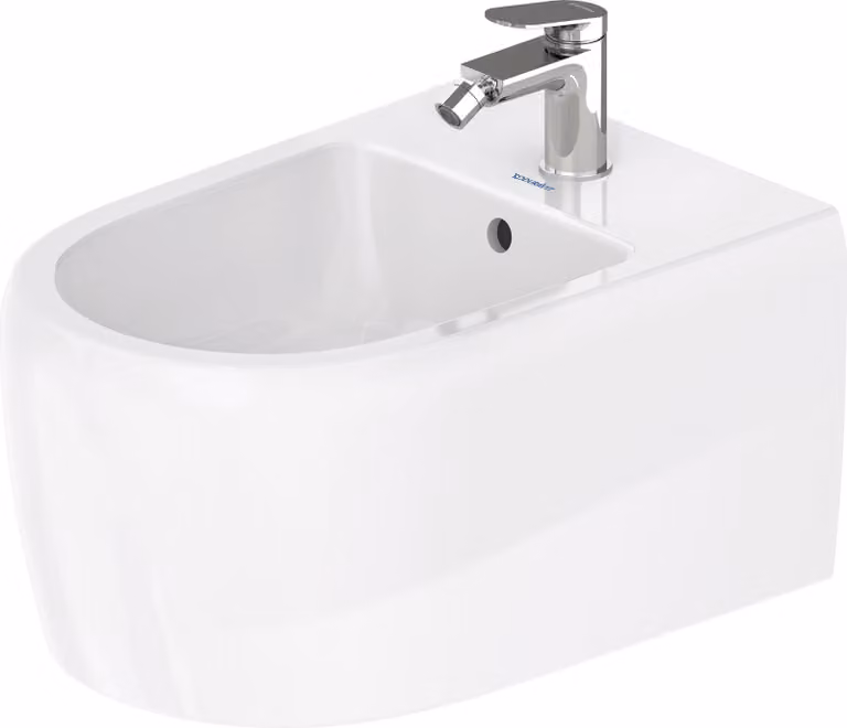 Duravit Collection One bidets muraux, 1 trou pour robinet, avec trop-plein, 385x570x285mm, 2263150000, 2263150000
