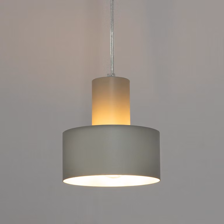 Lampada a sospensione RIF grigio chiaro 1xE27x15W in metallo, dimensioni: 90x15x15 cm, IP20, Sigma Lighting