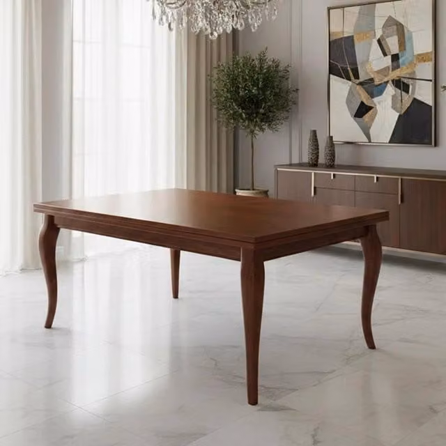 Tavolo allungabile rettangolare Verona colore noce 140x80