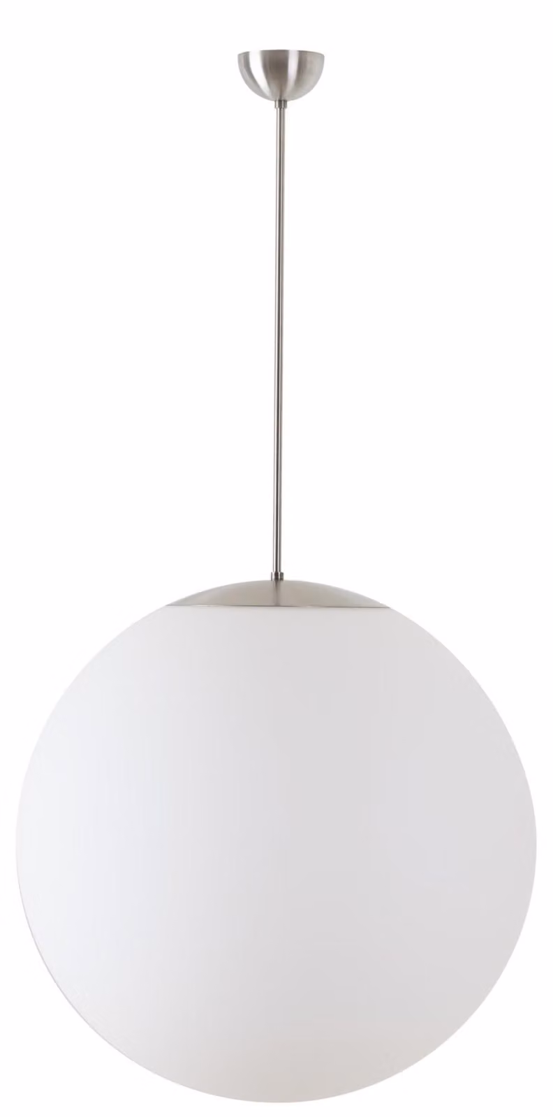 OSMONT ISI40057 ISIS P5 PM-M Lampada a sospensione in plastica, acciaio inossidabile spazzolato / bianco, grado di protezione IP40, 25 W, E27