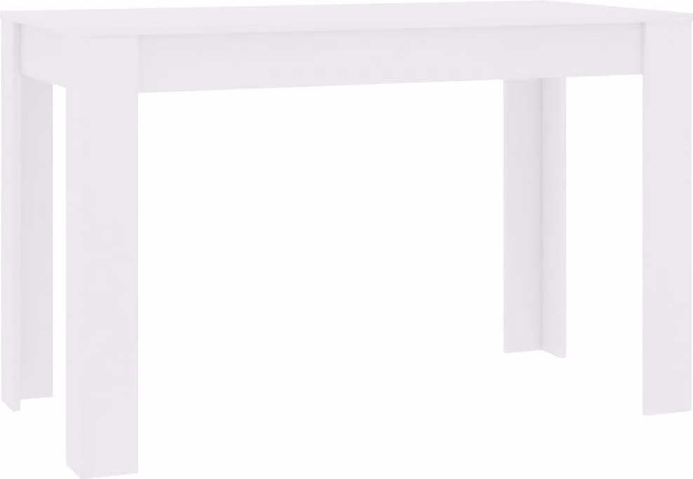 Tavolo da Pranzo Bianco 120x60x76 cm in Legno Multistrato