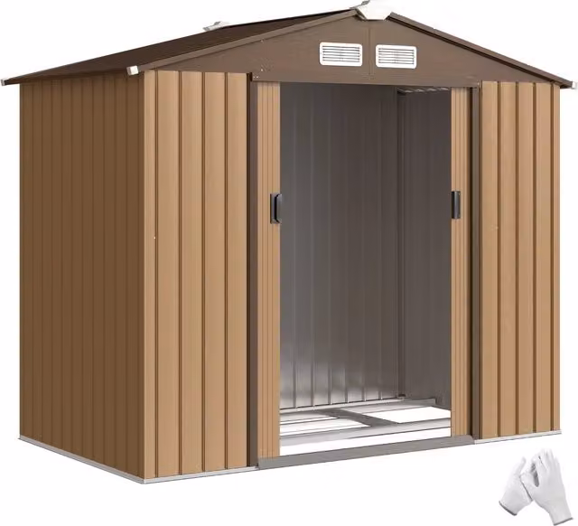 Casetta da giardino ¨C Minimal ¨C 2.5 m2 acciaio kaki