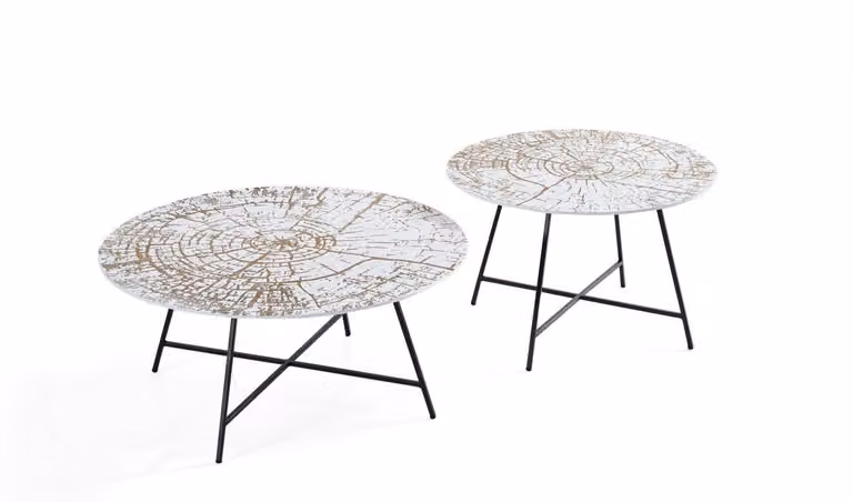 Couchtische Tische Beistelltische Wohnzimmer Modern Luxus Braun 2 tlg.