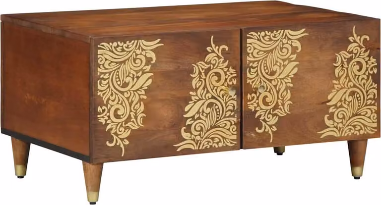 Tavolino da salotto Marrone miele 80 x 50 x 40 cm