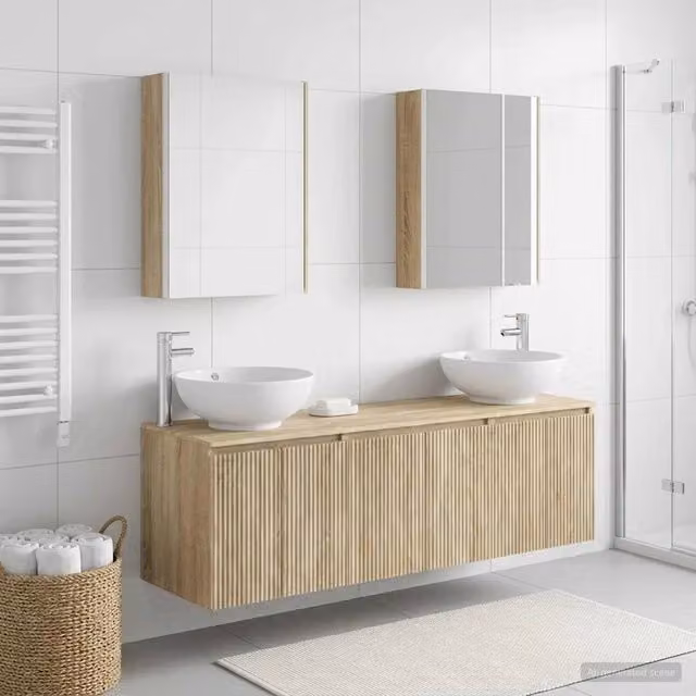 Set di Armadi da Bagno 5 pz Rovere Sonoma Legno ingegnerizzato