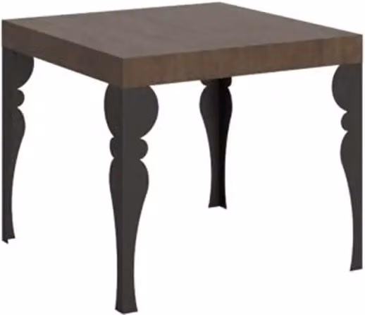 Tavolo allungabile moderno Itamoby rettangolare in marrone e antracite L: 90-246 cm, P: 90 cm, H: 77 cm – 1