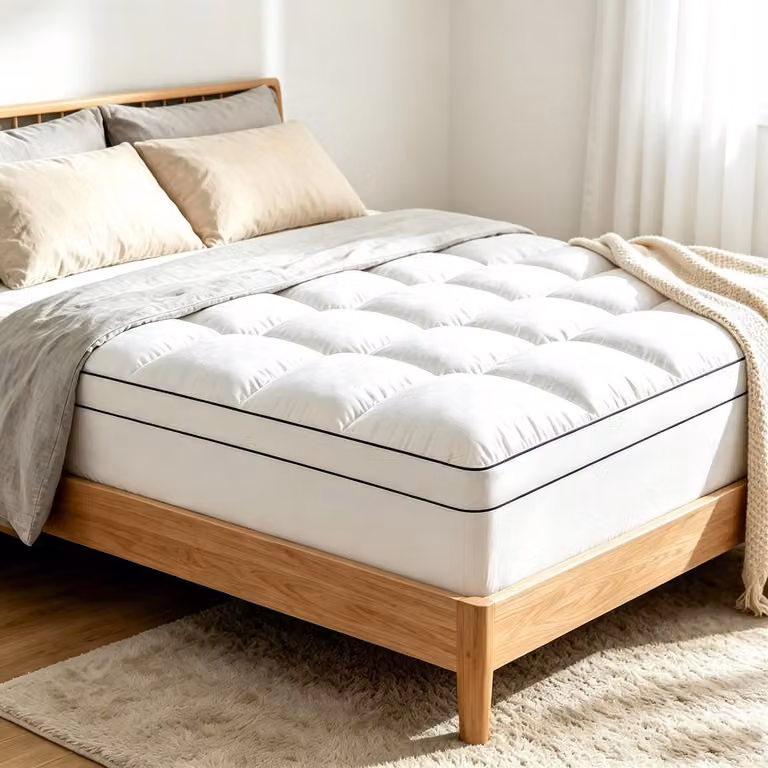 Topper per materasso, 140x200 cm, estremamente morbido, ipoallergenico, lavabile