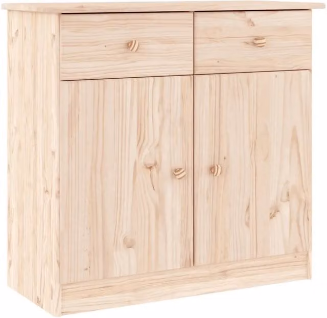 Credenza | Madia | Buffet da pranzo | Armadio da pranzo ALTA 77x35x73 cm in Legno Massello di Pino