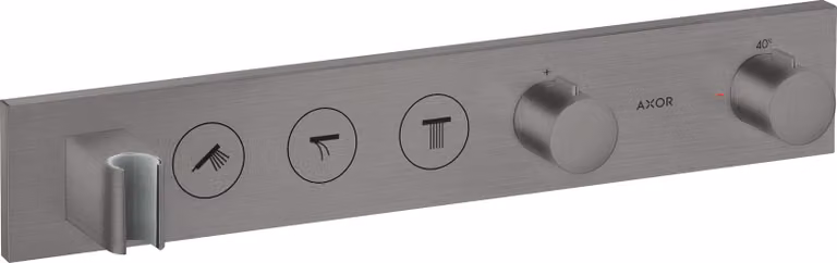 hansgrohe AXOR ShowerSolutions module de thermostat Select 530/90, encastré, 3 consommateurs, set complet, 18356340, 18356340