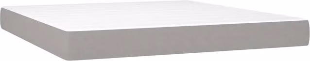 Materasso a Molle Insacchettate Rigidit¨¤ Media Grigio Chiaro 180x200x20 cm