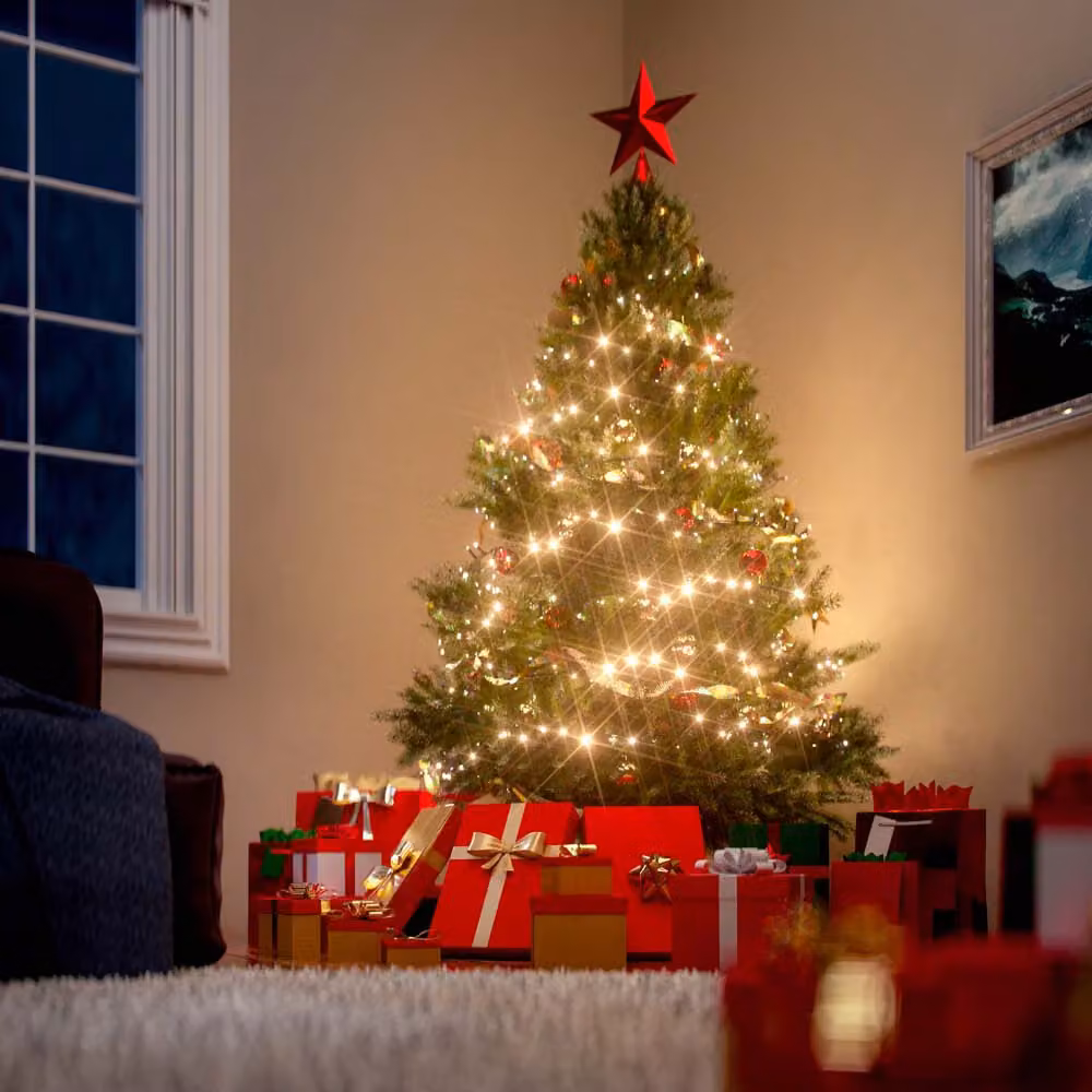 Albero di Natale innevato Casaria verde e bianco, Altezza: 180 cm – 2