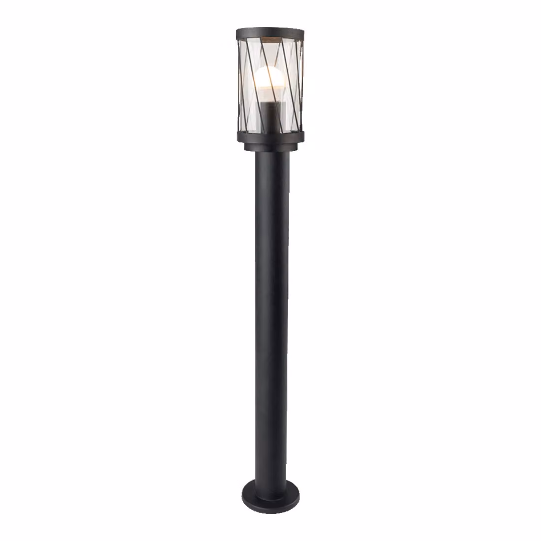 Luce di percorso COPENHAGEN 1xE27/40W, IP44, nero opaco L: 105, H: 500, dimmerabile