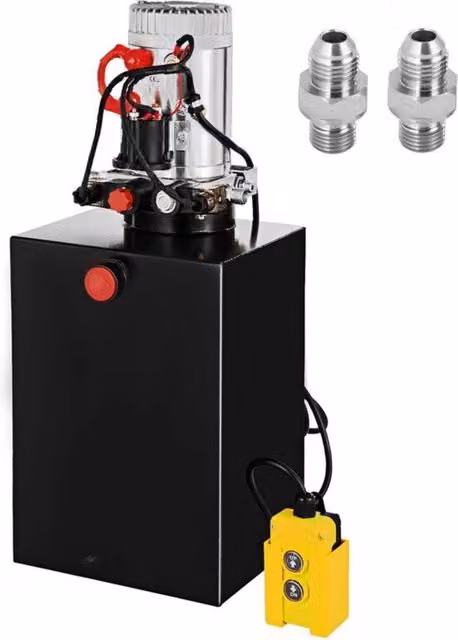Pompa idraulica per trattore - Unita a doppia azione 12V - Pompa doppia azione - 59x29x28 cm - Potente e efficiente