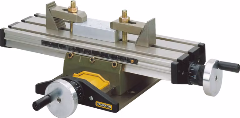 Proxxon Koordinatentisch KT 70, aus hochfestem Aluminium, 3 durchgehende T-Nuten