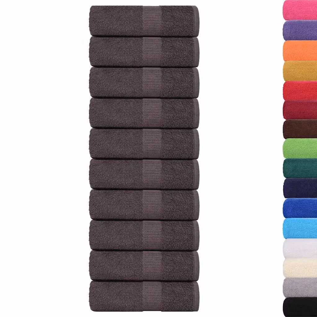 vidaXL Asciugamani FROGN 50 pz Antracite 30x30 cm 360 g/m²