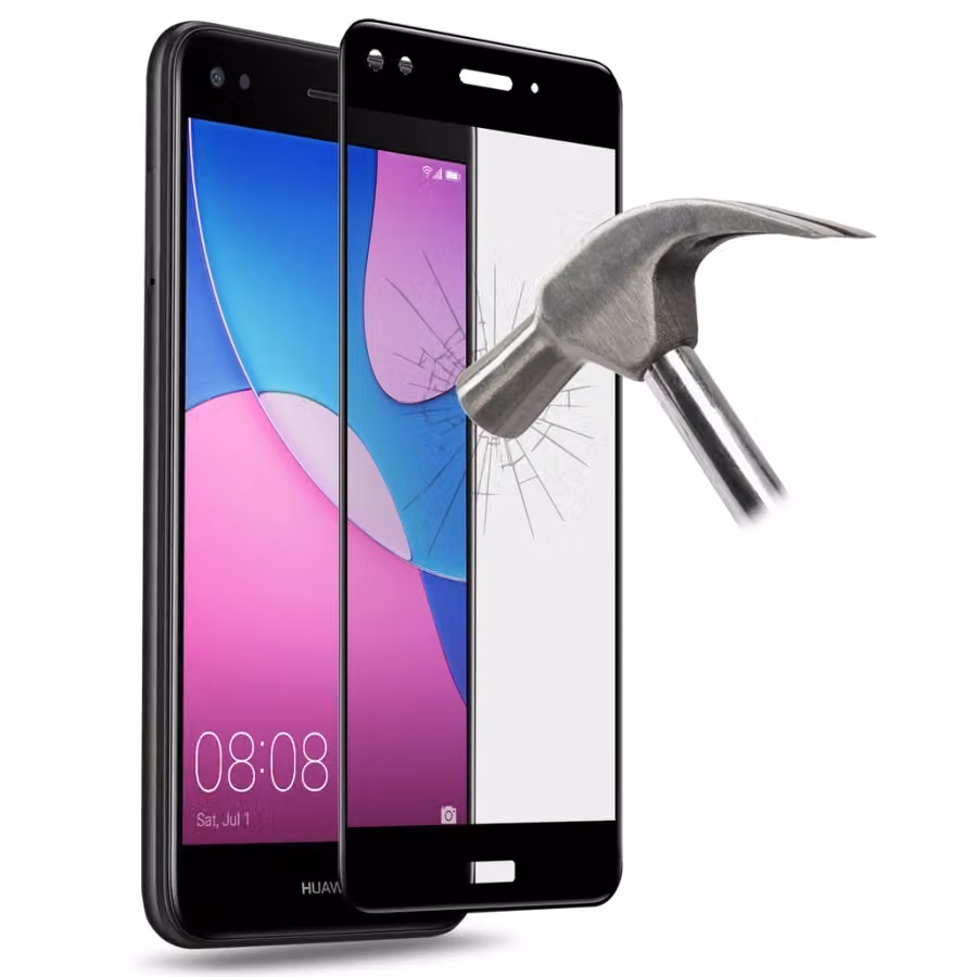 Telaio in vetro temperato nero per Huawei Y6 Pro