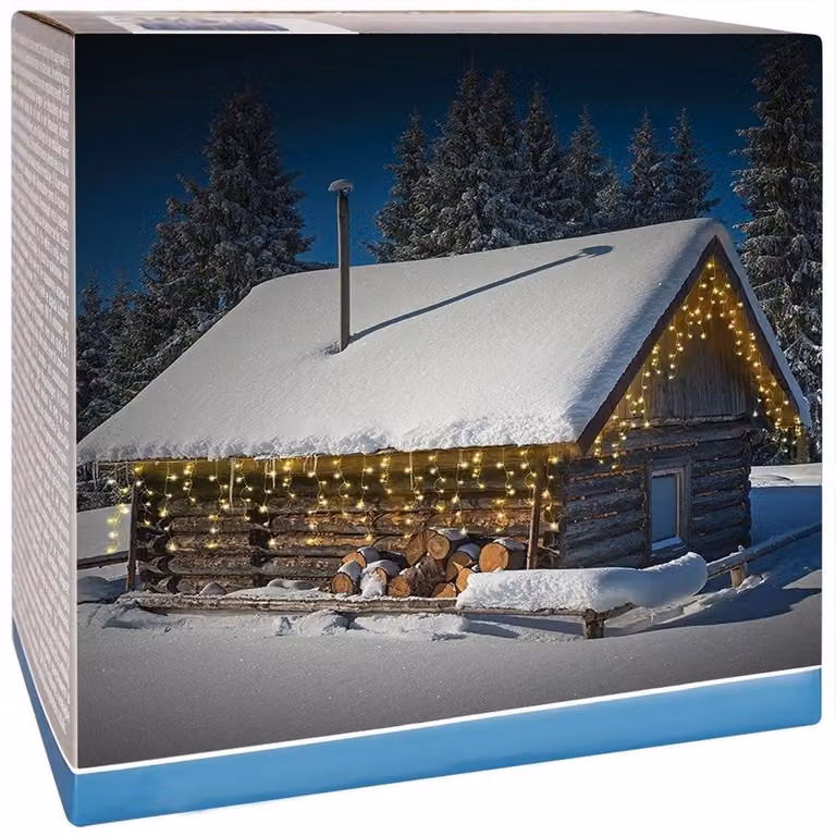 Catena luminosa da 180 LED: perfetta per Natale, dentro e fuori