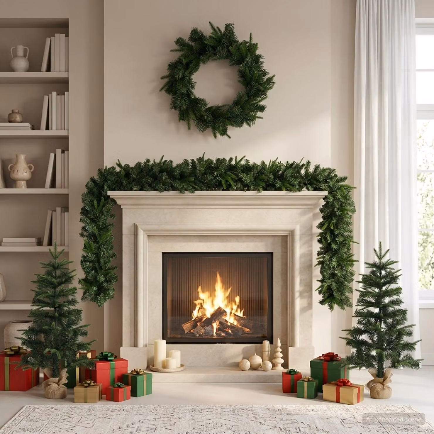 vidaXL Set mini alberi di Natale 90 cm PVC e PE Verde
