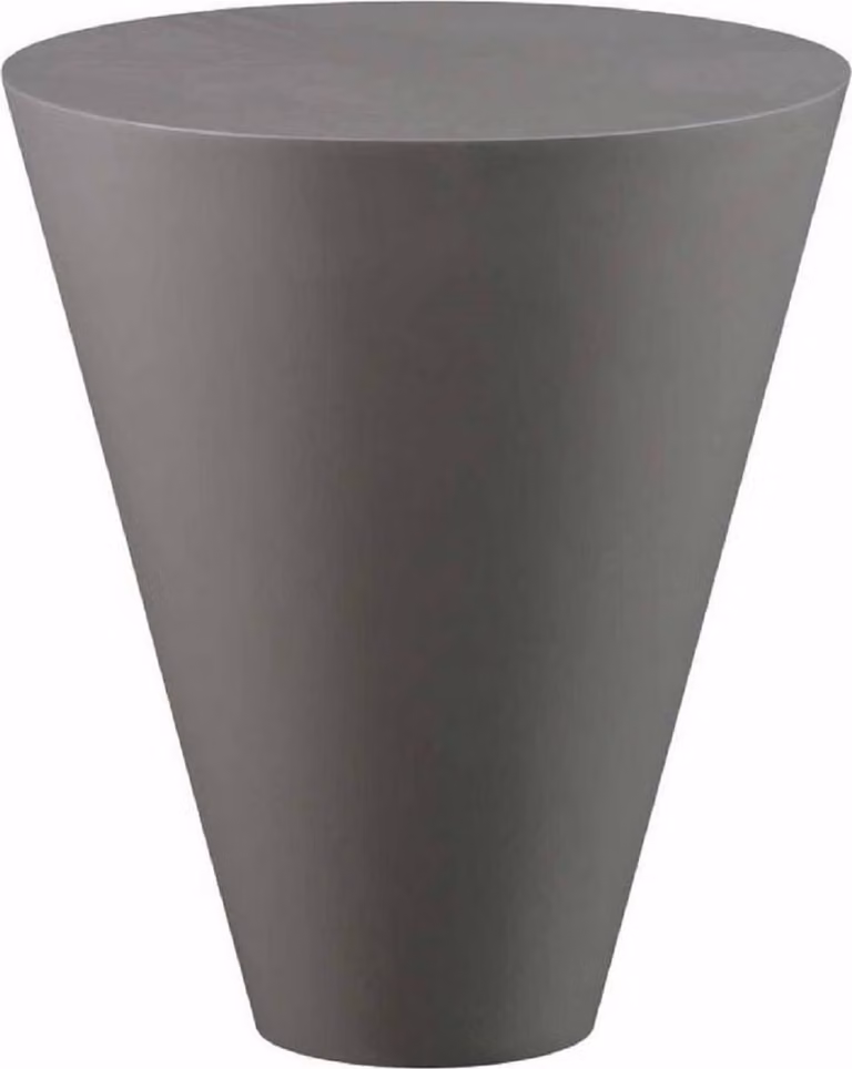 Casa Padrino Luxury Garden Table Matt Grey Ø 51 x H. 60 cm - Tavolino rotondo resistente alle intemperie - Mobili da giardino - Collezione Luxury