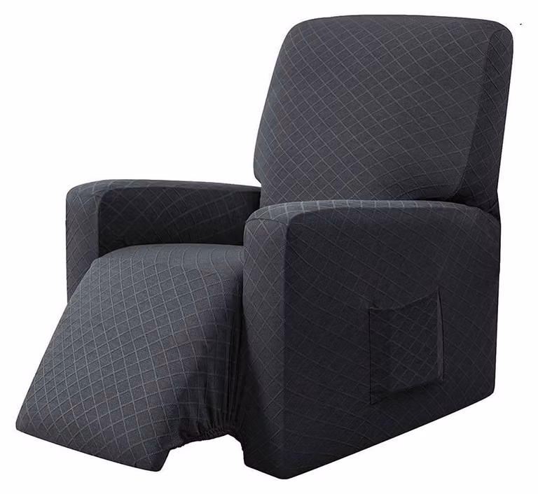 Omgoods - Copertura elastica per poltrona reclinabile, colore grigio