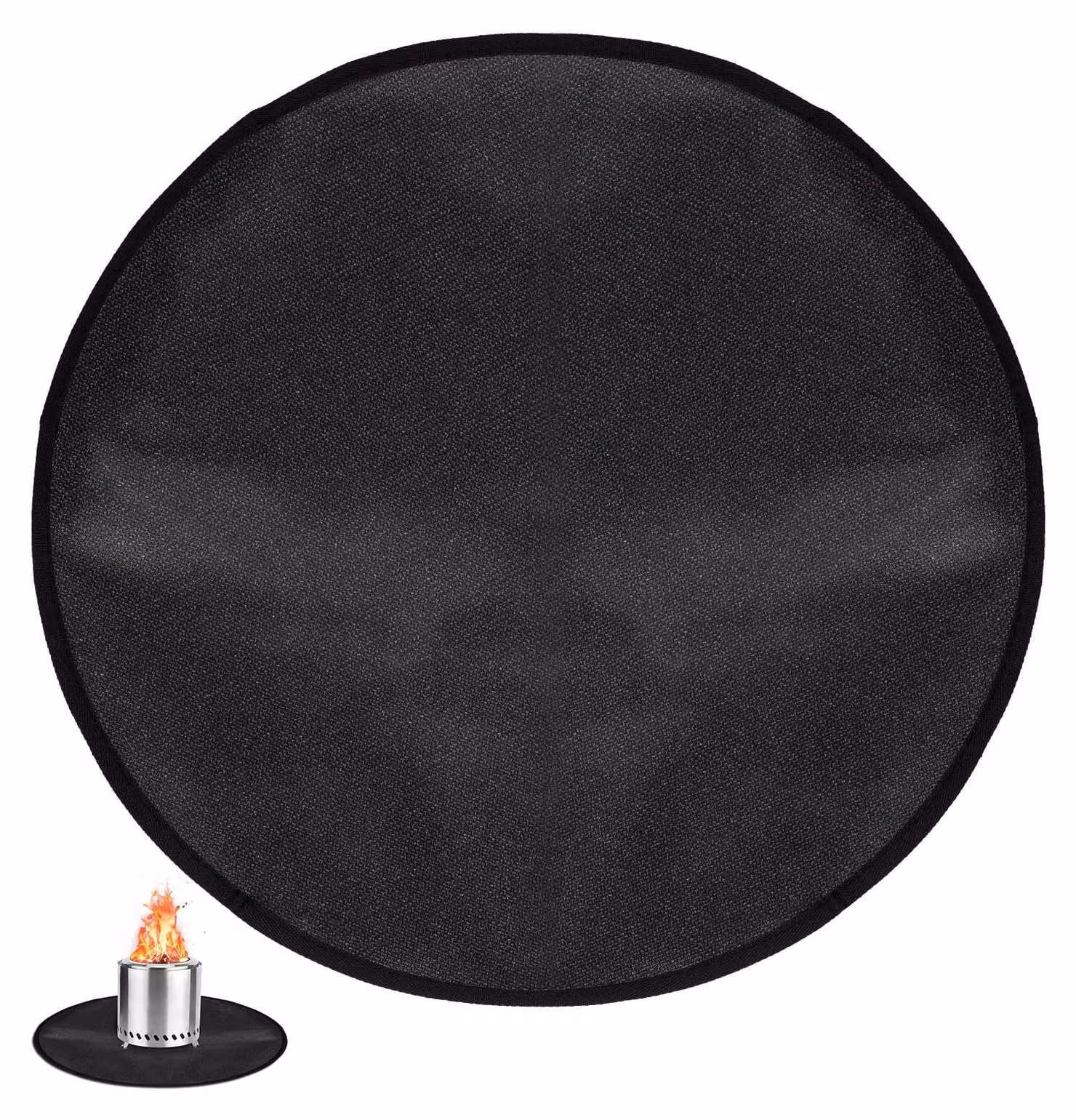 Tappetino per braci da 50,8 cm - Tappetino resistente al calore da posizionare sotto la griglia - Tappetino protettivo per griglie - Tappetino lavabile - Tessuto in fibra di vetro siliconica - Adatto per barbecue da esterno - Tappetino per griglia