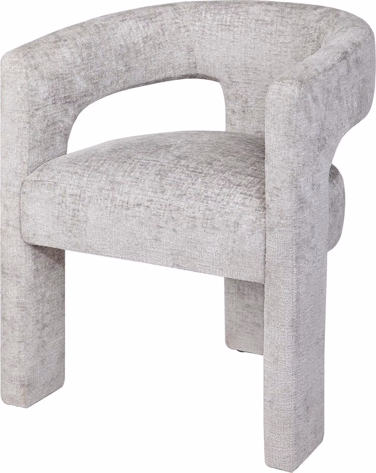 FURNLUX Sedia da pranzo Leith Grey 62cm / Colore principale: Grigio / Dimensioni: 62 x 75 x 58 cm