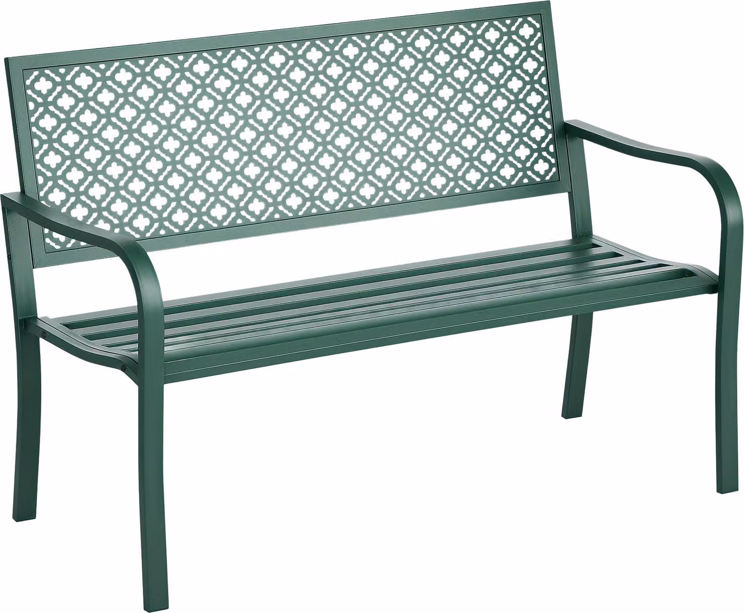 Panca da giardino Outsunny per 2 persone, con motivo floreale, ideale per l'esterno, con una capacità massima di 240 kg