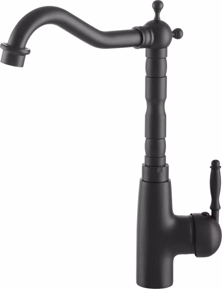 Rubinetto da cucina Miscelatore per lavello retrò Rubinetto da cucina Vintage; nero