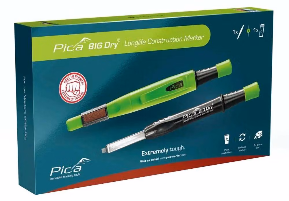 Pica 6095 Pica Zimmermannsbleistift 2B grafit, 1 Set