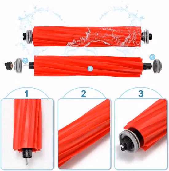 Set di accessori per robot aspirapolvere - Ricambi per robot aspirapolvere Xiaomi - Set da 19 pezzi con spazzola principale, spugne, spazzole e filtri