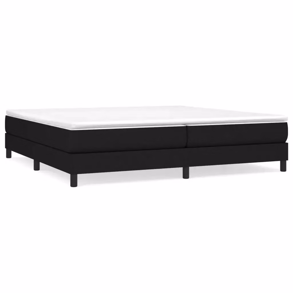 Letto Ibrido vidaXL con Materasso a Molle e Telaio in Legno, Bianco e Nero, L 200 cm x P 200 cm x H 25 cm – 2