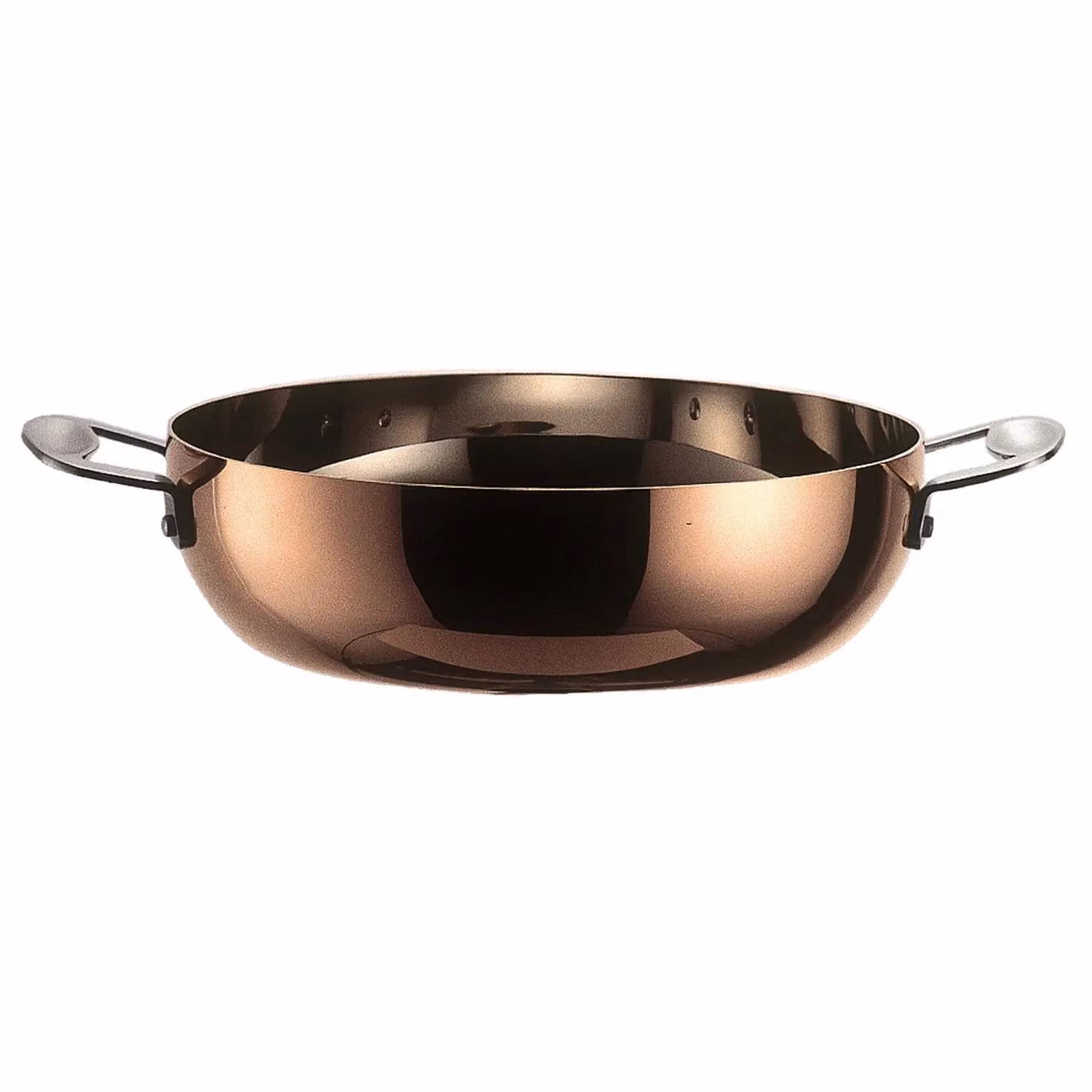 Tegame in trimetallo con coperchio linea Toscana, 28cm