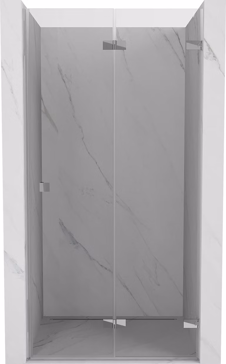 Mexen Lunar-F porta doccia pieghevole destra 55 cm, trasparente, cromo - 836-055-000-01-00-P