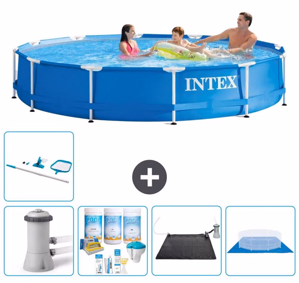 Piscina fuori terra con struttura - 366x76 cm - 6 pezzi - Modello S21023