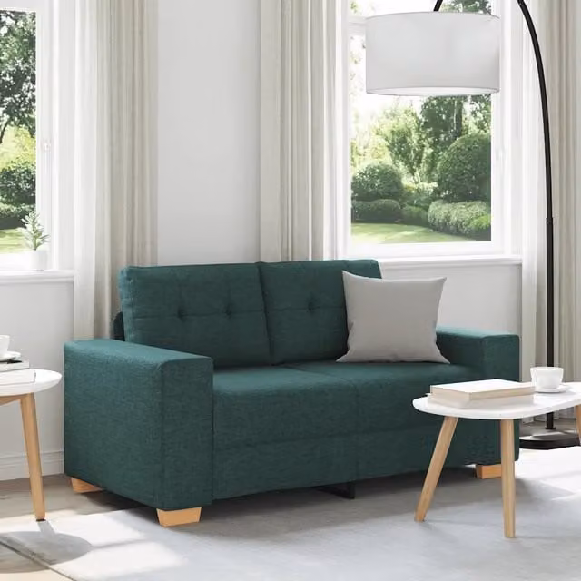 Divano Divanetto Verde Scuro 160x77x82 cm in Tessuto 4105073
