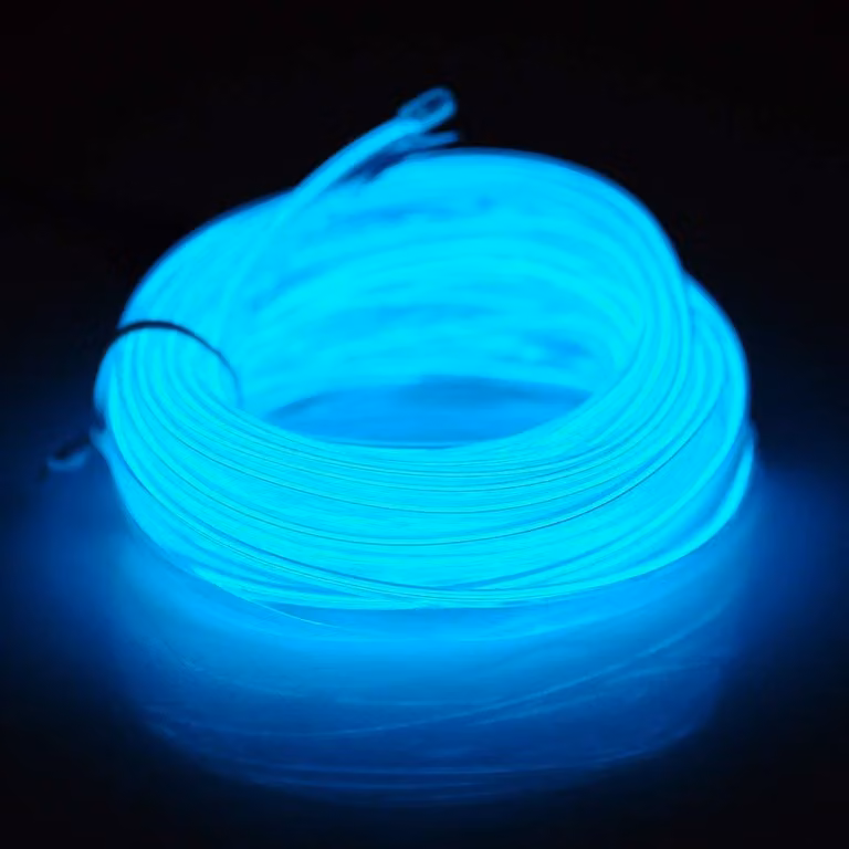 Catena luminosa a LED, lunghezza 3 metri, colore blu ghiaccio, alimentazione a batteria, flessibile