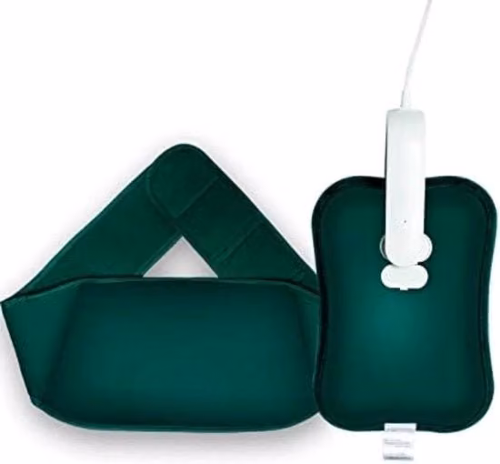 Pallone termici ricaricabili - Pallone termici elettrici - Pallone termici collo e spalle - Verde scuro
