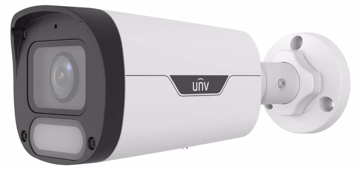 UNIVIEW Telecamera IP per esterni 4Mpix bullet, 110,4°, 30m illuminazione bianca, Easystar OwlView Wise-ISP, analisi umana, veicolo