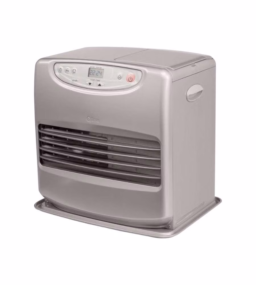 Qlima Stufa Portatile Laser - Argento - 4 kW - con Timer