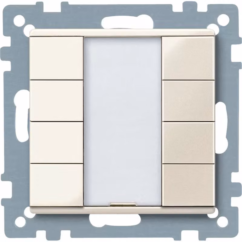 Schneider Electric Pulsante quadruplo Plus, bianco lucido, sistema M MTN617444